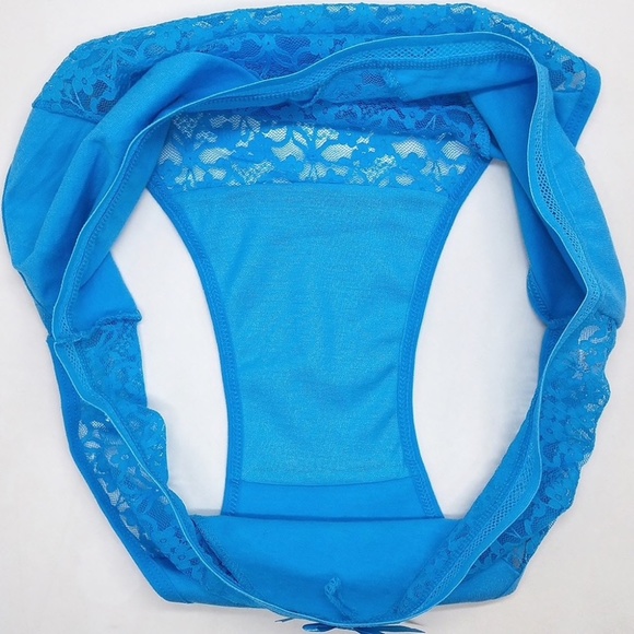 PINK Lace Panties. High Waist Cotton Panties. Waist size 26" to 36" - Picture 4 of 4